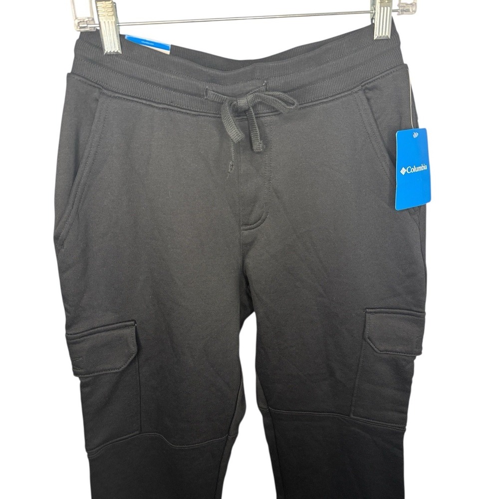 NWT Columbia Trek Mens Small Black‎ Regular Fit Cargo Drawstring Pants